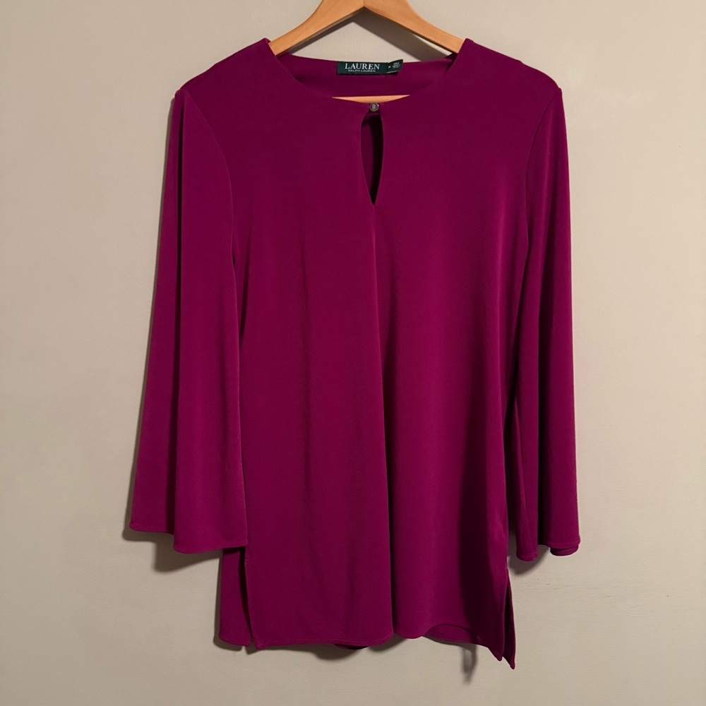 Lauren Ralph Lauren Women's 3/4 Sleeve Blouse